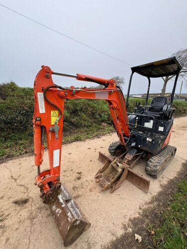2015 HITACHI 17U 1.7T MINI DIGGER