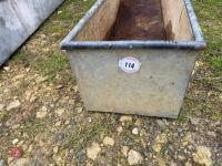GALVANISED 8' WATER TROUGH - 12