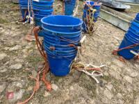 10 BLUE PLASTIC EWE BUCKETS - 3