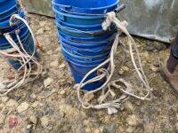 10 BLUE PLASTIC EWE BUCKETS - 2