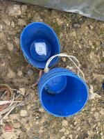 10 BLUE PLASTIC EWE BUCKETS - 3