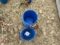 10 BLUE PLASTIC EWE BUCKETS - 2