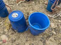 10 BLUE PLASTIC EWE BUCKETS - 2