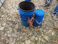 14 BLUE PLASTIC EWE BUCKETS - 3
