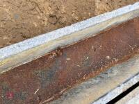 4 GALVANISED 9' GROUND FEED TROUGHS - 10