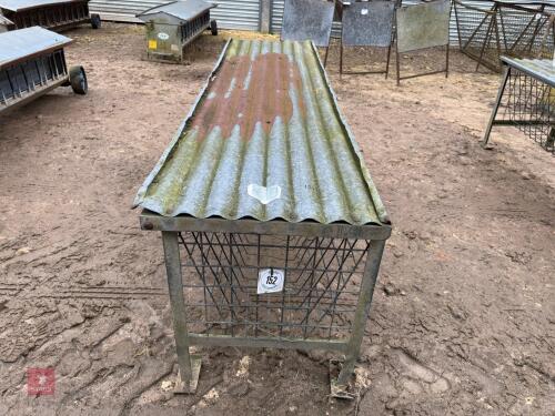FREESTANDING 8' SHEEP HAY FEEDER