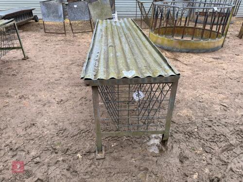 FREESTANDING 8' SHEEP HAY FEEDER