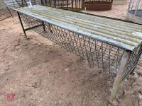 FREESTANDING 8' SHEEP HAY FEEDER - 2