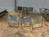 3 10' FREESTANDING SHEEP HAY FEEDERS