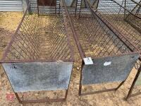 3 10' FREESTANDING SHEEP HAY FEEDERS - 3