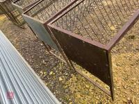 3 10' FREESTANDING SHEEP HAY FEEDERS - 7
