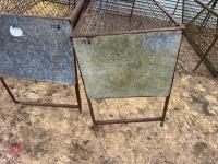 3 10' FREESTANDING SHEEP HAY FEEDERS - 8