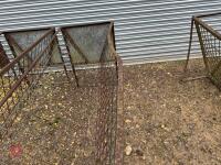 3 10' FREESTANDING SHEEP HAY FEEDERS - 12