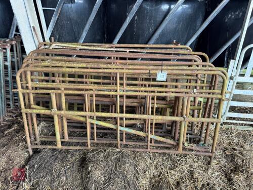 10 X 5'6'' METAL FEED FRONTS/HURDLES