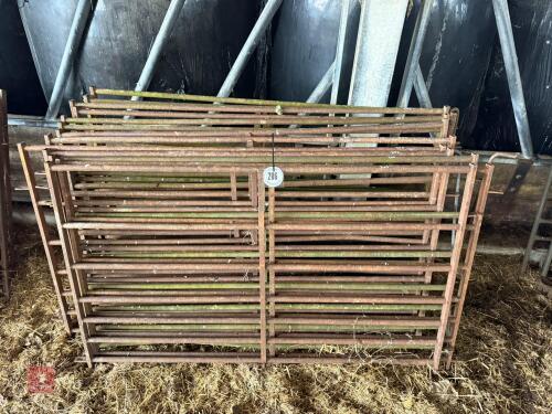 13 METAL SHEEP HURDLES