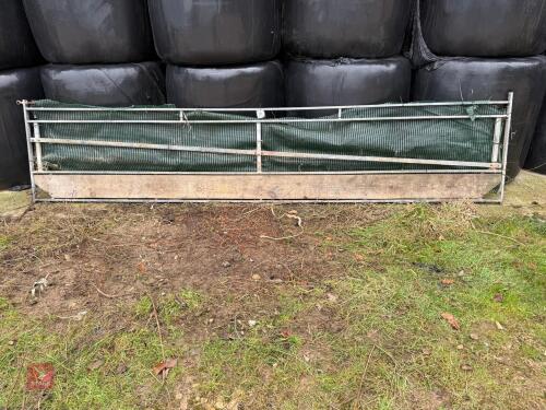 GALVANISED SHEEP FEED BARRIER