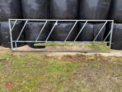GALVANISED 15' CATTLE FEED BARRIER