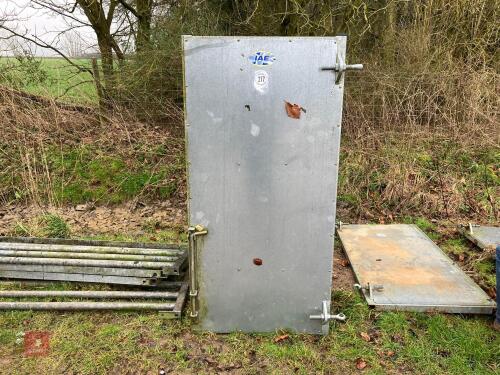 IAE GALVANISED PEDESTRIAN SHEETED DOOR