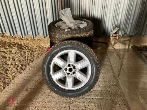 4 X 255/55 R19 WHEELS AND TYRES