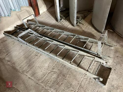 2 X 12' GALVANISED INSPECTION LADDER