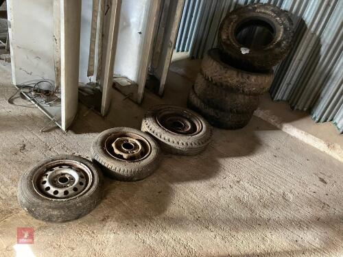 7 MIXED WHEELS AND TYRES