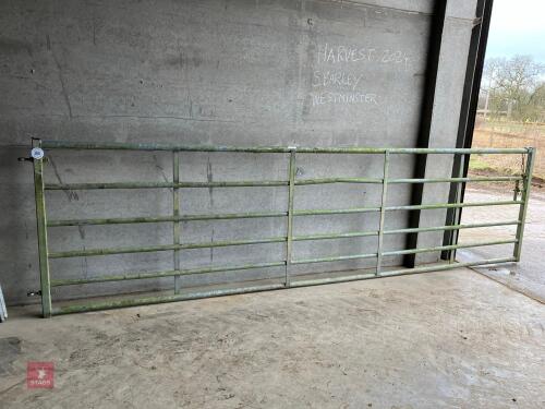 15' GALVANISED YARD GATE