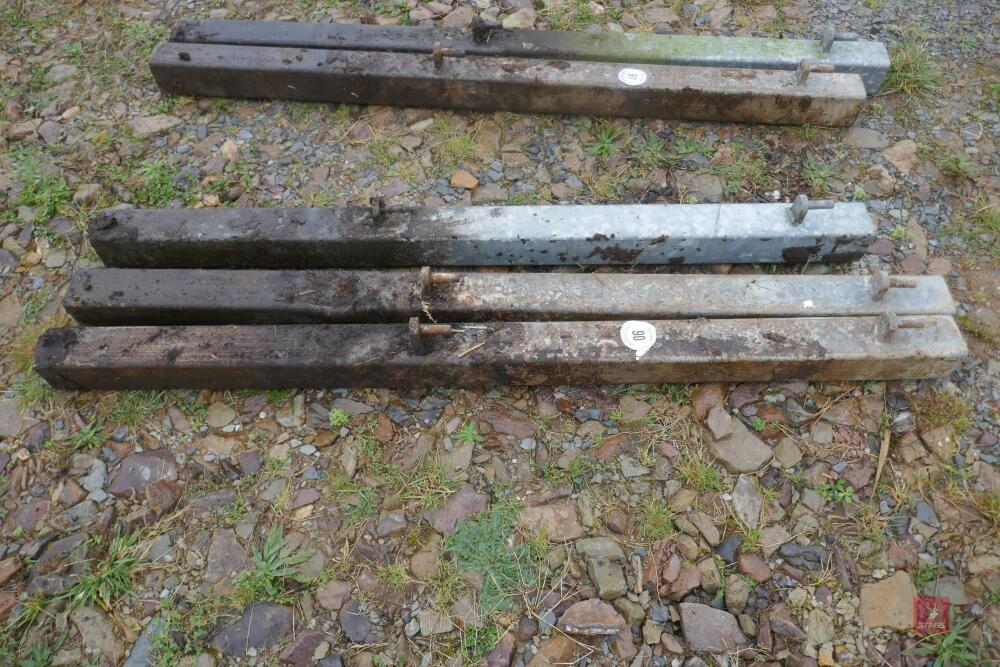 3 X IRON POSTS