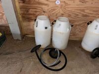 2 PLASTIC MILK CHURNS - 3