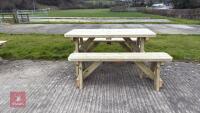 1.6M GARDEN BENCHES & TABLE - 7