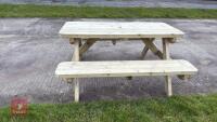 1.6M GARDEN PICNIC TABLE - 3