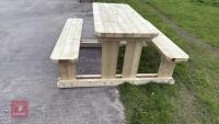1.6M PICNIC TABLE & BENCHES - 2