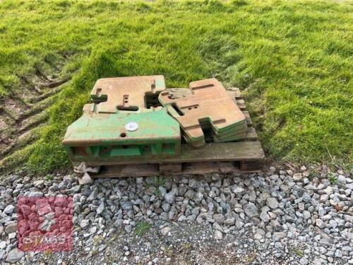 8 X 45KG JOHN DEERE WAFER WEIGHTS