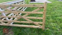 12' WOODEN FIELD GATE - 2