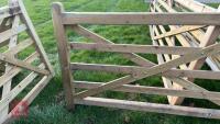 12' WOODEN FIELD GATE - 4