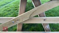12' WOODEN FIELD GATE - 5