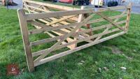 12' WOODEN FIELD GATE - 6