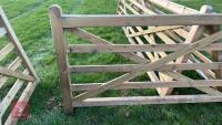 12' WOODEN FIELD GATE - 7