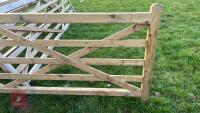 12' WOODEN FIELD GATE - 8