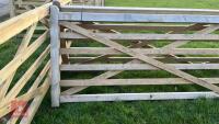 15' WOODEN FIELD GATE - 2