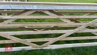 15' WOODEN FIELD GATE - 4