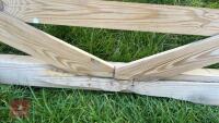 15' WOODEN FIELD GATE - 6