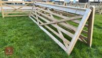 15' WOODEN FIELD GATE - 8