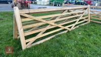 15' WOODEN FIELD GATE