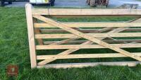 15' WOODEN FIELD GATE - 2