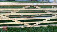15' WOODEN FIELD GATE - 3