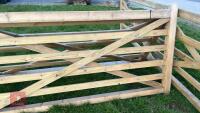 15' WOODEN FIELD GATE - 4