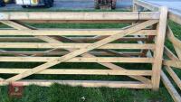 15' WOODEN FIELD GATE - 5