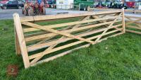 15' WOODEN FIELD GATE - 8