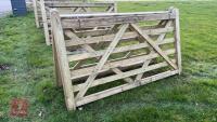 2 X 7' WOODEN FIELD GATES - 2