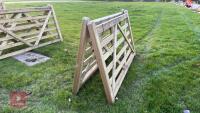 2 X 7' WOODEN FIELD GATES - 3